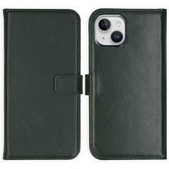 Selencia Étui portefeuille en cuir véritable Apple iPhone 15 Plus - Vert
