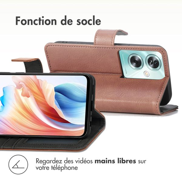 imoshion Étui de télephone portefeuille de luxe OnePlus Nord N30 SE - Marron