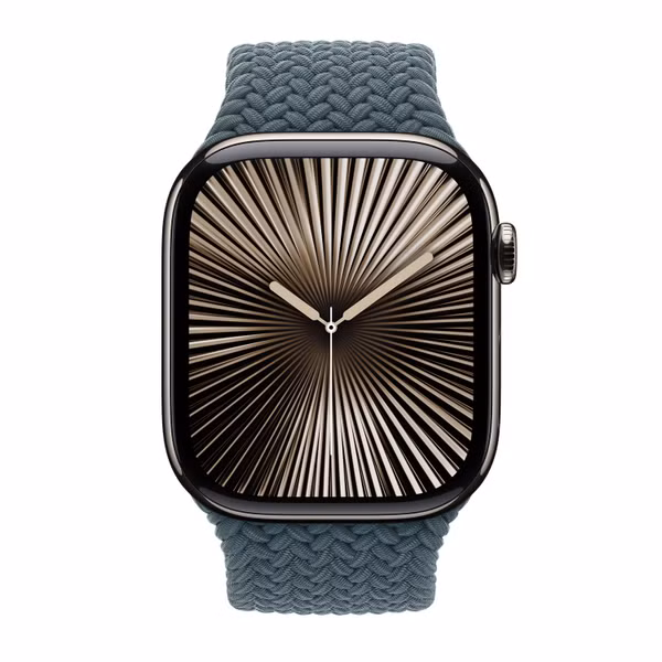Apple Bracelet Solo tressé Apple Watch | 44/45/46/49 mm - Taille 7 - Lake Green