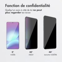 Accezz Protection d'écran en verre trempé avec filtre de confidentialité + Applicateur Samsung Galaxy A57 (5G)