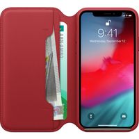 Apple Étui de télephone portefeuille Leather Folio Apple iPhone X / Xs - Rouge