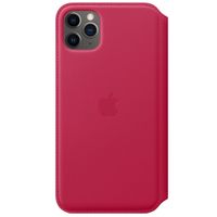 Apple Étui de télephone portefeuille Leather Folio Apple iPhone 11 Pro Max - Red Raspberry