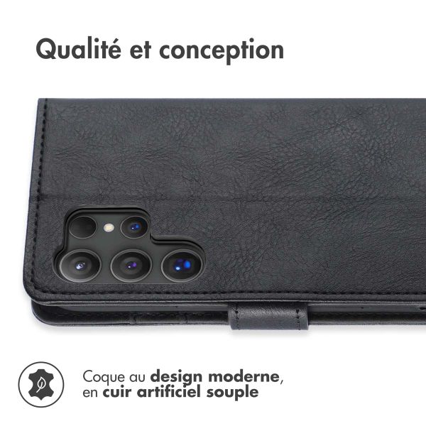 imoshion Étui de télephone portefeuille de luxe Samsung Galaxy S24 Ultra - Noir