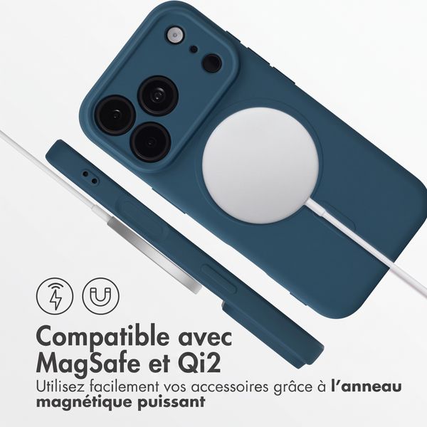 imoshion Coque Couleur avec MagSafe Apple iPhone 18 Pro Max / 17 Pro Max - Bleu foncé
