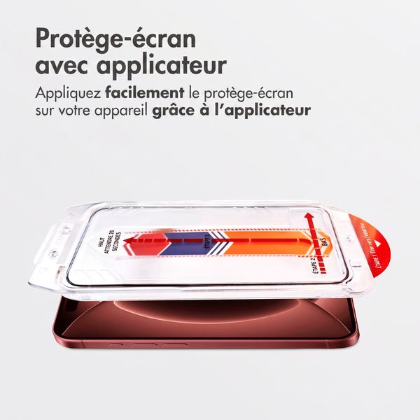 Accezz Protecteur d'écran en verre trempé + Applicateur Apple iPhone 18 Pro Max / 17 Pro Max