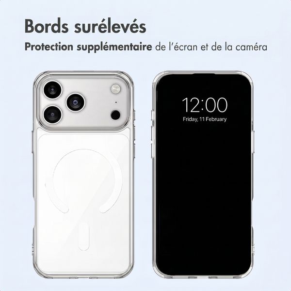 imoshion Coque arrière de protection avec MagSafe Apple iPhone 18 Pro / 17 Pro - Transparent