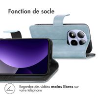 imoshion Étui de télephone portefeuille de luxe Xiaomi Redmi Note 15 Pro Plus (5G) - Bleu clair