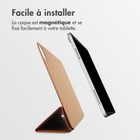 Accezz Coque tablette trifold en cuir Apple iPad Pro 11 (2025) M5 / (2024) M4 - Cognac
