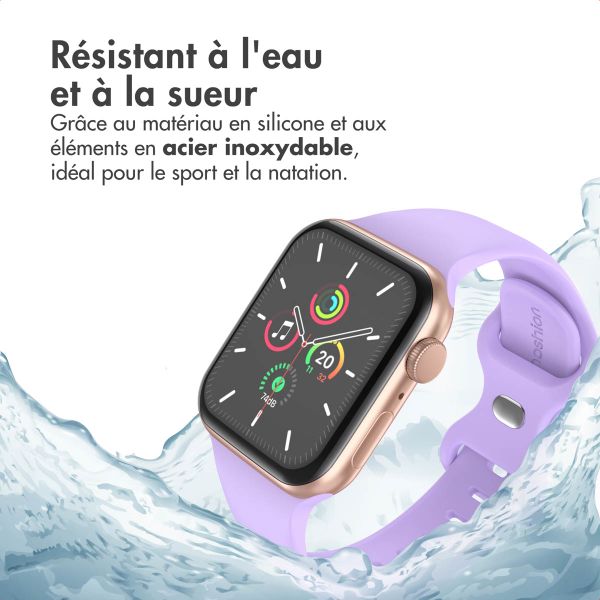 imoshion Bracelet en silicone⁺ Apple Watch | 44/45/46/49 mm - Taille M/L - Lilas