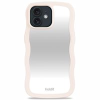 Holdit Coque Wavy Apple iPhone 12 (Pro) - Light Beige / Mirror
