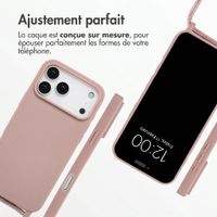 imoshion Coque en silicone avec cordon Apple iPhone 18 Pro Max / 17 Pro Max - Sand Pink