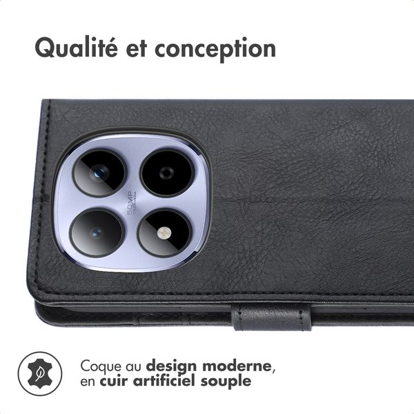 imoshion Étui de télephone portefeuille de luxe Xiaomi Redmi Note 15 Pro (5G) - Noir