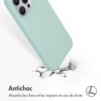 Accezz Coque Liquid Silicone avec MagSafe Apple iPhone 15 Pro Max - Sky Blue