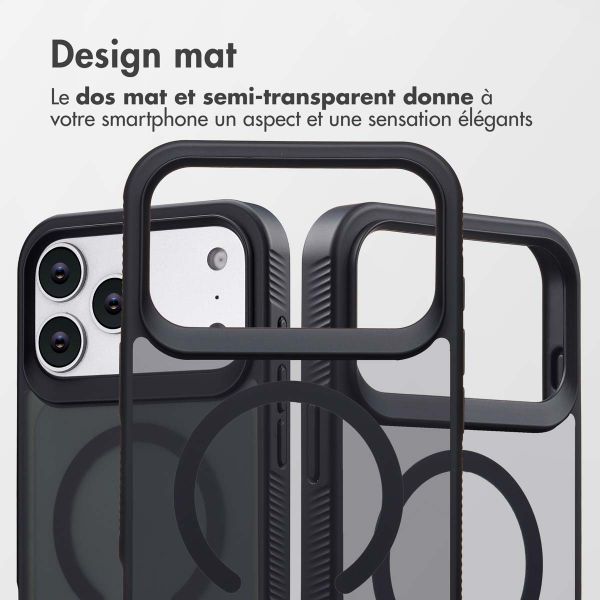 Accezz Coque Givrée Robuste avec MagSafe Apple iPhone 17 Pro Max - Noir