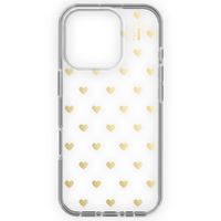 iDeal of Sweden Coque Clear MagSafe Apple iPhone 16 Pro - Golden Hearts