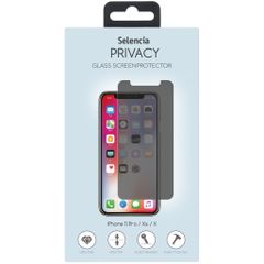 Selencia Protection d'écran en verre trempé Privacy Apple iPhone 11 Pro / Xs / X