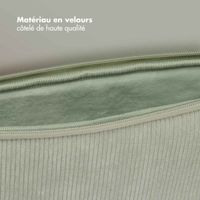 Selencia Pochette ordinateur Corduroy 13-14 pouces - Pistache Cream