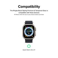 Ringke Bezel Styling + Protection d'écran Apple Watch Ultra - 49 mm - Knurling Titanium