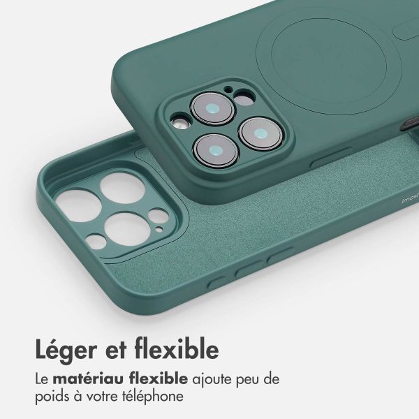 imoshion Coque Couleur avec MagSafe Apple iPhone 16 Pro - Vert foncé