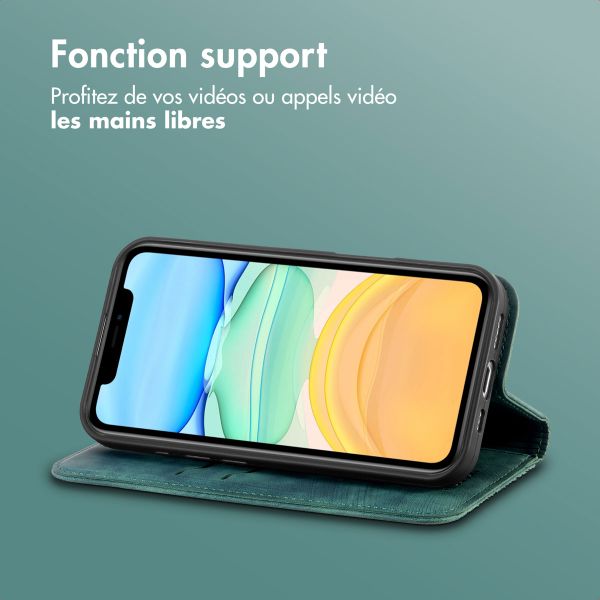 imoshion Étui de téléphone portefeuille Slim Apple iPhone 11 - Vert