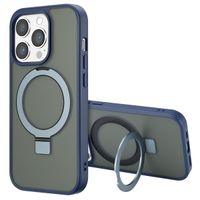 Accezz Coque Ring Stand avec MagSafe Apple iPhone 14 Pro - Bleu
