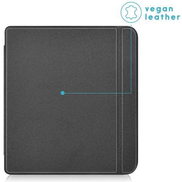 imoshion Étui de liseuse portefeuille Slim Hard Kobo Libra Colour - Noir