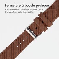 imoshion Bracelet en velours côtelé Apple Watch | 38/40/41/42 mm - Marron