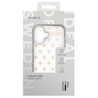 iDeal of Sweden Coque Clear MagSafe Apple iPhone 16 - Golden Hearts