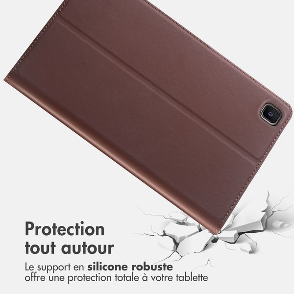 Accezz Coque tablette Classic Samsung Galaxy Tab S6 Lite (2020/2022/2024)  - Marron