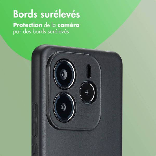 imoshion Coque Couleur Xiaomi Redmi Note 14 (5G) - Noir