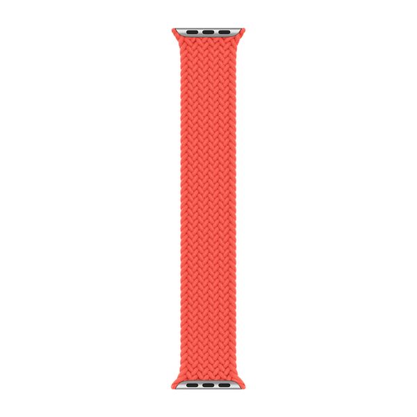 Apple Bracelet Solo tressé Apple Watch | 38/40/41/42 mm - Taille 5 - Electric Orange