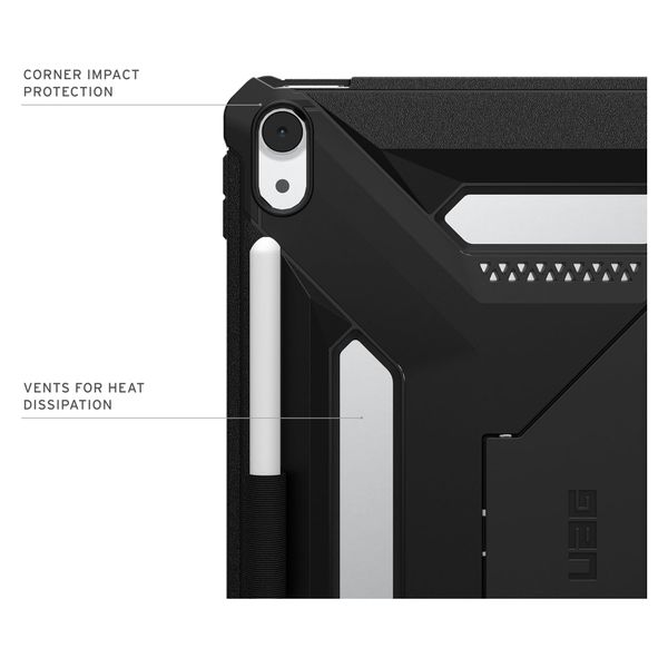 UAG Coque arrière Scout Plus avec support Scout Apple iPad Air 11 pouces (2026) M4 / (2025) M3 / (2024) M2 - Black