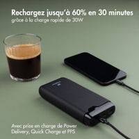 imoshion Batterie externe - 27.000 mAh - Quick Charge et Power Delivery - 30W - Noir