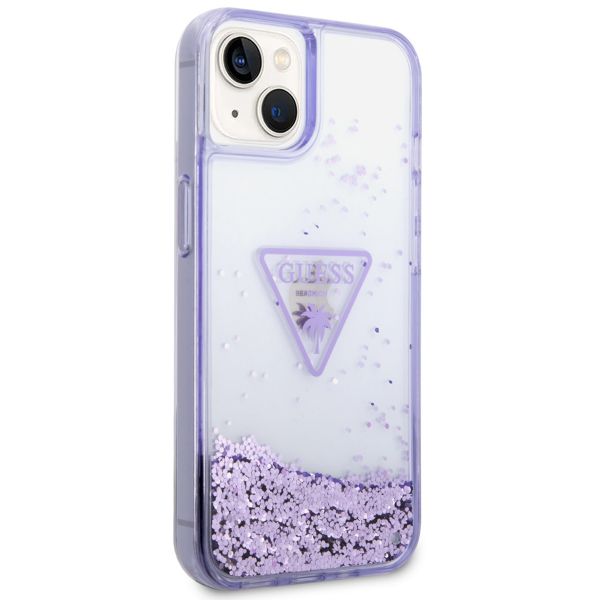 Guess Coque Liquid Glitter Apple iPhone 14 - Violet