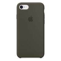 Apple Coque en silicone Apple iPhone SE (2022 / 2020) / 8 / 7 - Dark Olive