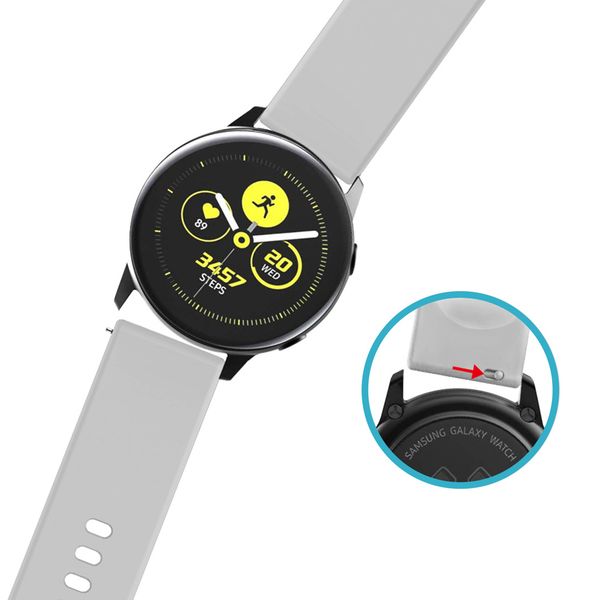 imoshion Bracelet silicone Samsung Galaxy Watch 4 / 5 / 6 / 7 / FE (20 mm) - Gris clair