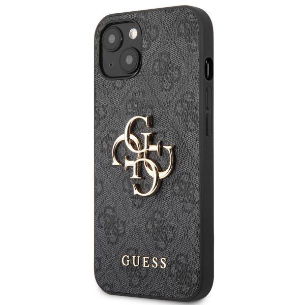 Guess Coque 4G Metal Logo Backcover Apple iPhone 13 - Gris