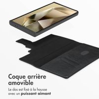Accezz Étui de télephone portefeuille en cuir 2-en-1 avec MagSafe Samsung Galaxy S24 Ultra - Onyx Black