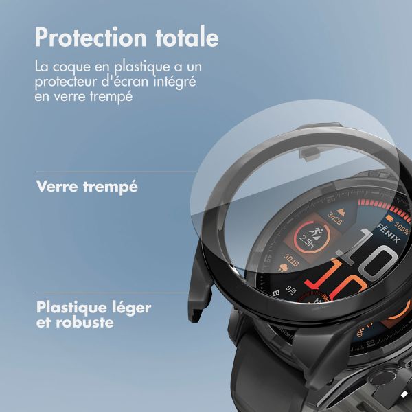 imoshion Coque rigide à couverture complète Garmin Fenix 8 - 51 mm - Noir