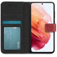 imoshion Étui de télephone portefeuille de luxe Samsung Galaxy S21 FE - Rouge