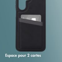 imoshion Coque arrière avec porte-cartes et support Samsung Galaxy A17 (5G) / (4G) - Noir