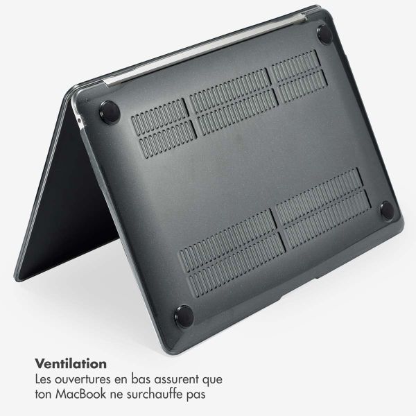 Selencia Coque Paillettes Apple MacBook Air 13 pouces (2022 / 2024 M3 / 2025 M4 / 2026 M5) - Noir
