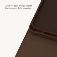 Selencia Coque Croco Apple iPad Air 11 pouces (2026) M4 / (2025) M3 / (2024) M2 / Air 5 (2022) / Air 4 (2020) - Choco Brown