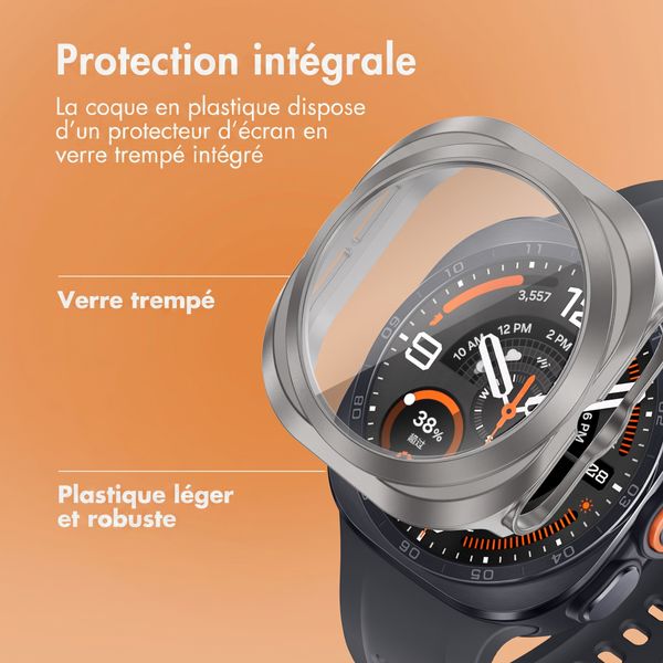 imoshion Coque rigide à couverture complète Samsung Galaxy Watch Ultra 2 (2026) - Titanium Gray