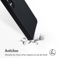 Accezz Coque Liquid Silicone avec MagSafe Samsung Galaxy S25 FE - Noir