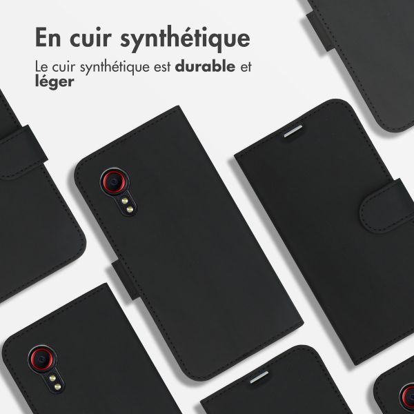 Accezz Étui de télephone Wallet Samsung Galaxy Xcover 5 - Noir
