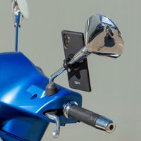 SP Connect Support de téléphone Mirror Mount SPC+ pour scooter / moto - Fixation sur rétroviseur - Noir