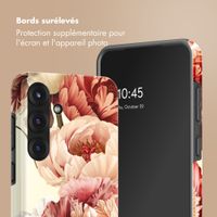 Selencia Coque arrière Vivid avec MagSafe Samsung Galaxy S25 - Vintage Peony