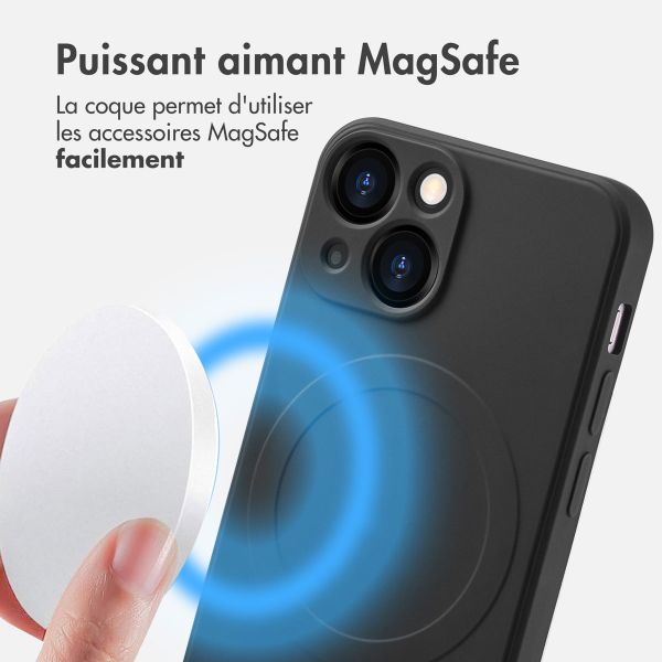 imoshion Coque Couleur avec MagSafe Apple iPhone 13 Mini - Noir