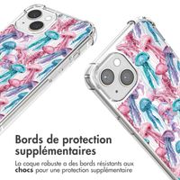 imoshion Coque Design avec cordon Apple iPhone 13 - Jellyfish Watercolor